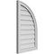 Ekena Millwork Quarter Round Top Right Surface Mount PVC Gable Vent w/ 2"W x 2"P Brickmould Sill Frame, 18"W x 30"H GVPQR18X3003SN - alternate 5